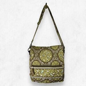 Vera Bradley "Sittin in a Tree" Pattern Fold Over Bag Adjustable Strap‎